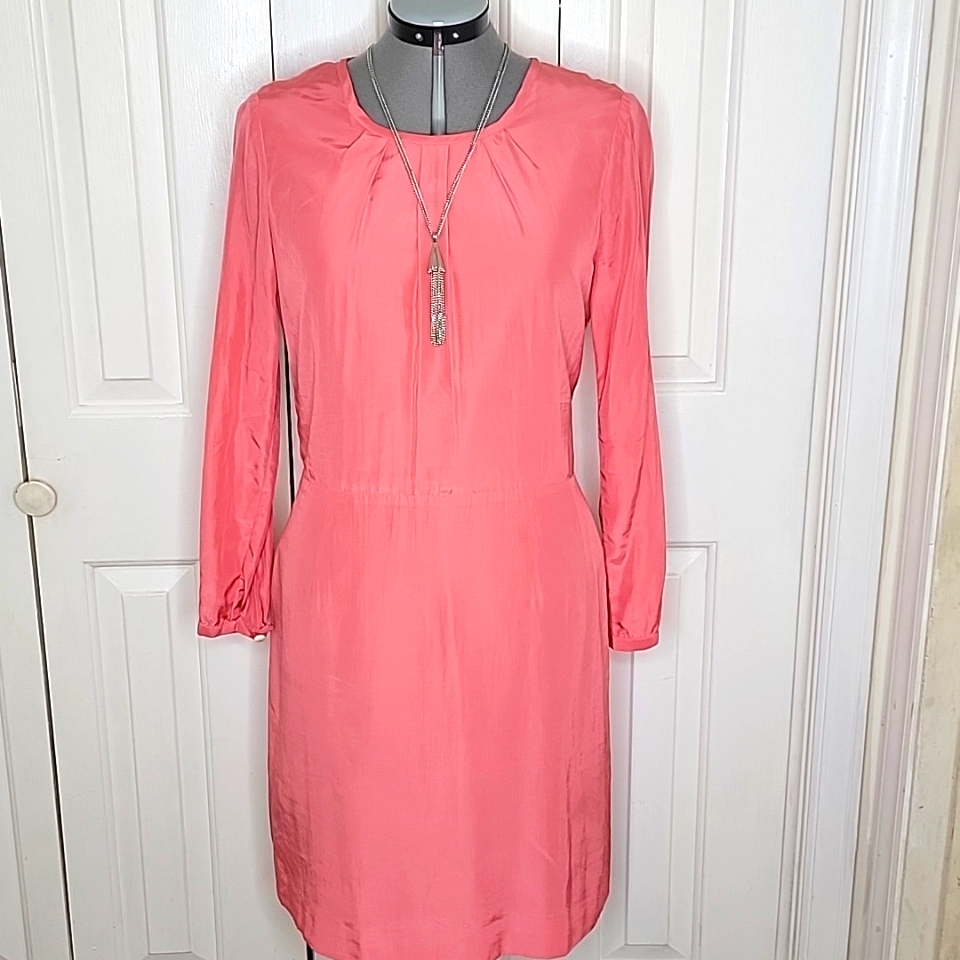 A.P.C. Pink Silk Blend Dress Size M